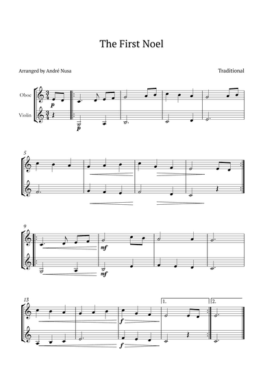 The First Noel (arr. André Nusa)