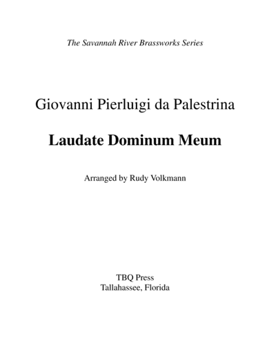 Laudate Dominum Meum (arr. Rudy Volkmann)