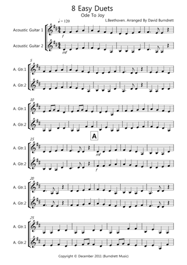 8 Easy Duets for Guitar (arr. D.Burndrett)