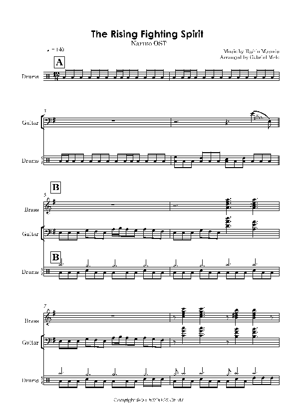 The Rising Fighting Spirit (arr. Gabriel Melo)