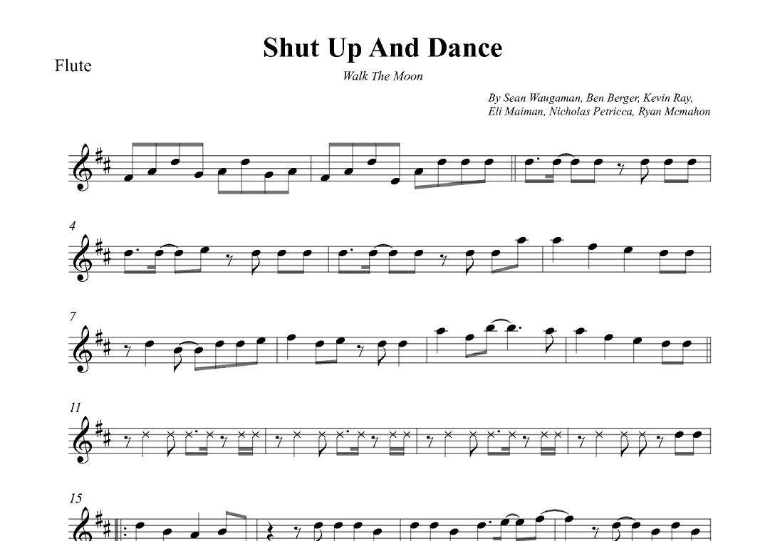Shut Up And Dance (arr. Wesley S. SIlva)