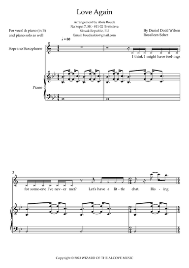 Love Again (arr. Alois Bouda)