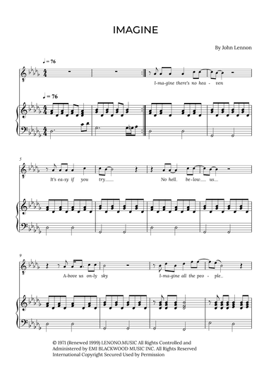 Imagine (arr. Alex Nunes Rodrigues)