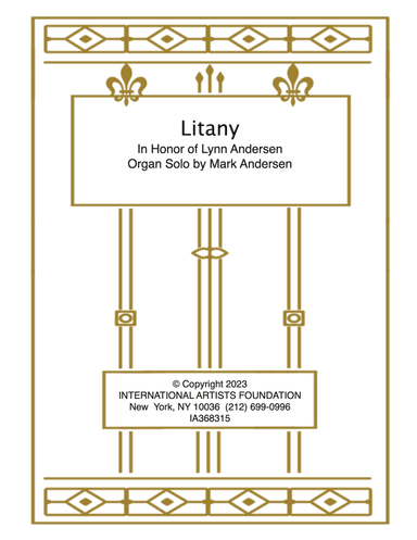 Litany for organ in honor of Lynn Andersen