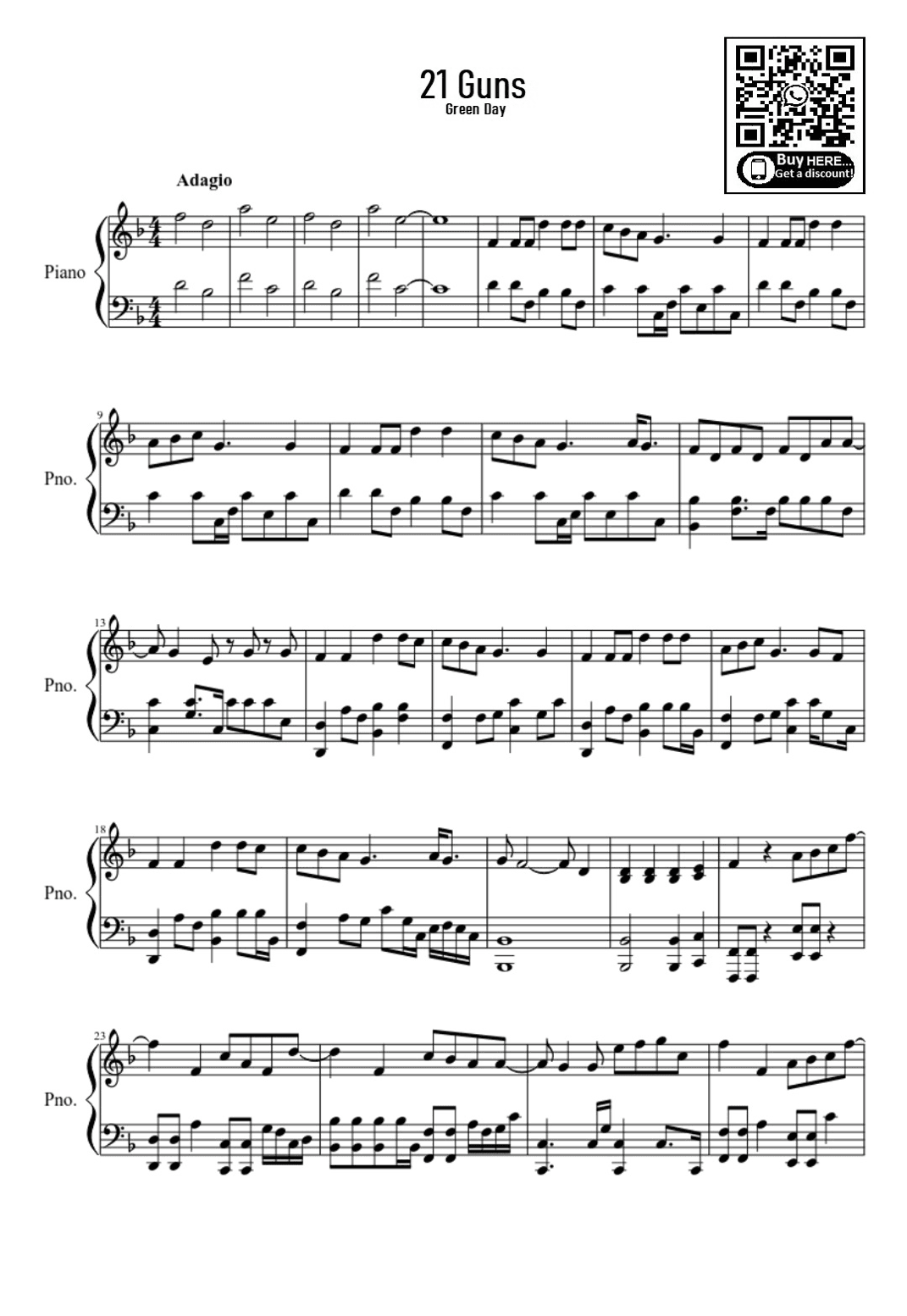 21 Guns (arr. Green Day)