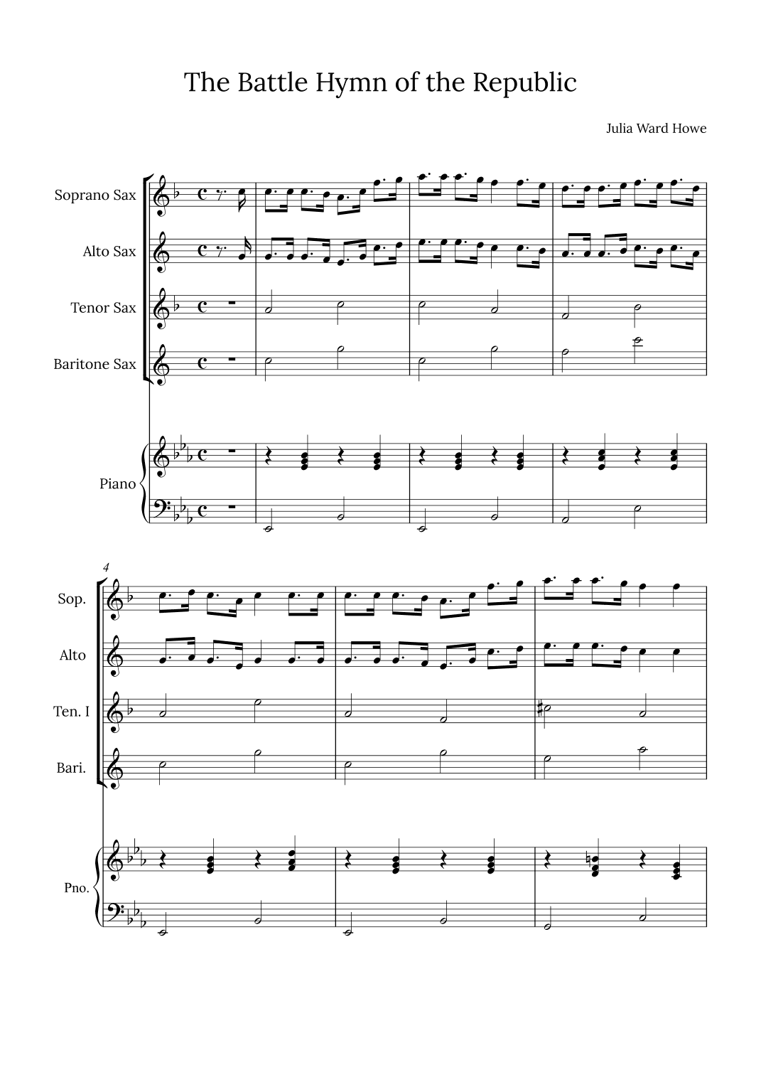 The Battle Hymn of the Republic (arr. Alex Nunes Rodrigues)