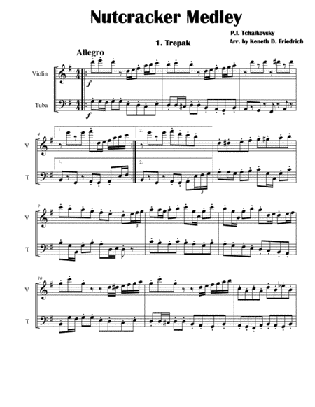 Nutcracker Medley (arr. Kenneth D. Friedrich)