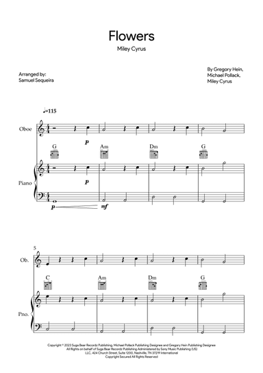 Flowers (arr. Samuel Sequeira)