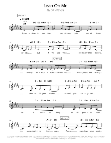 Lean On Me (arr. Ygor Nunes)