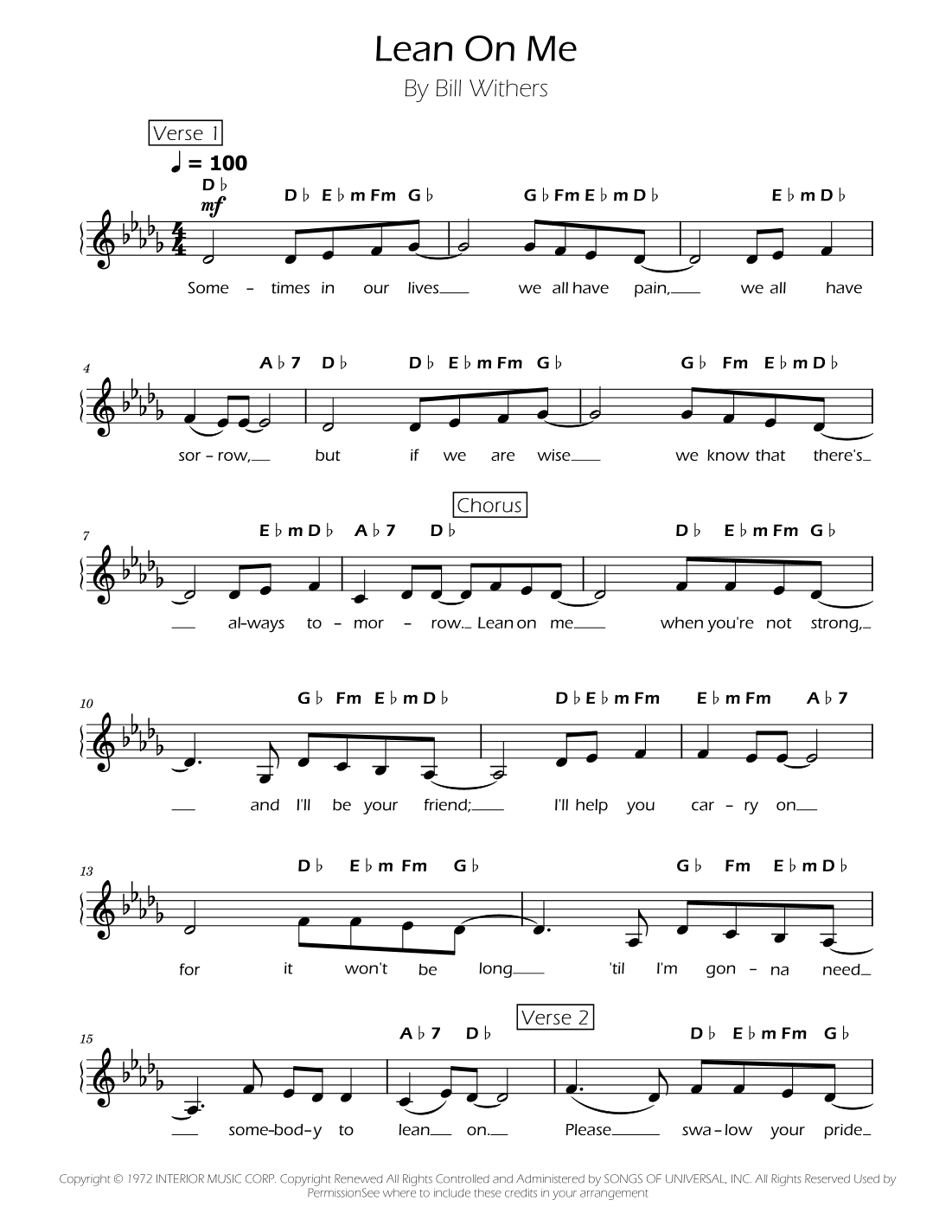 Lean On Me (arr. Ygor Nunes)
