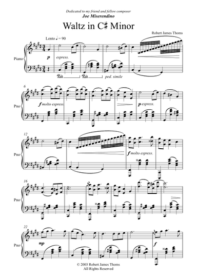 Waltz in C# Minor
