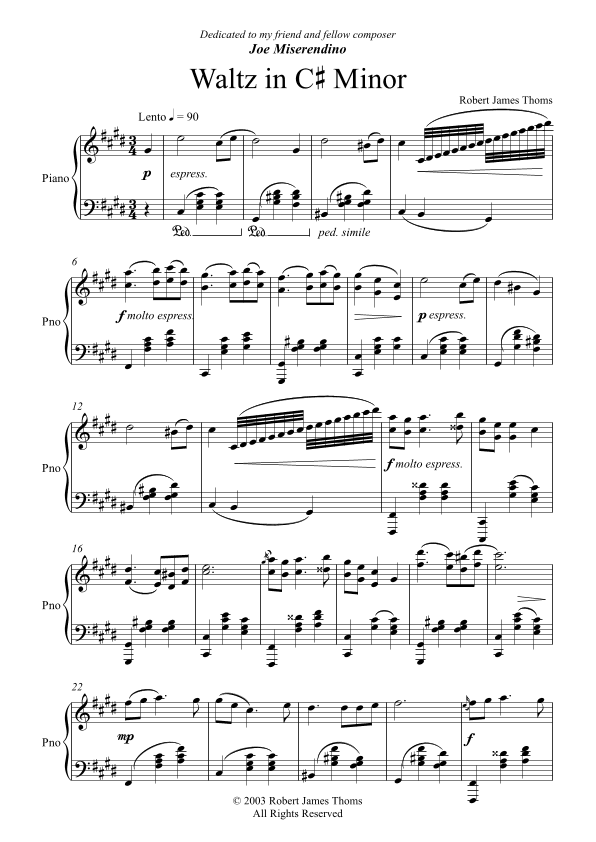 Waltz in C# Minor