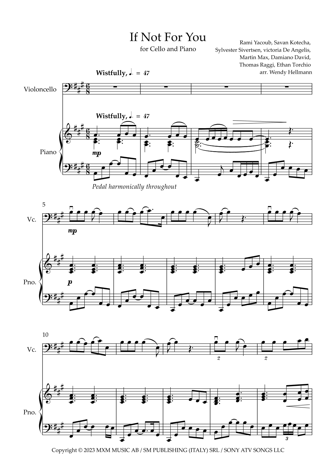 If Not For You (arr. Wendy Hellmann)
