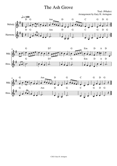 The Ash Grove (arr. Gary H. Arrington)