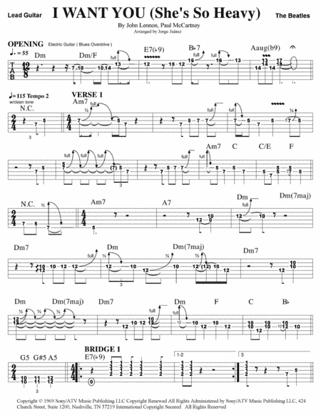 I Want You (she's So Heavy) (arr. Jorge Juárez)