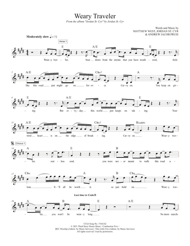 Weary Traveler (arr. Travis J. Gandy)