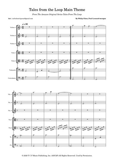 Tales From The Loop (arr. Carlos Henrique Laurindo Júnior)