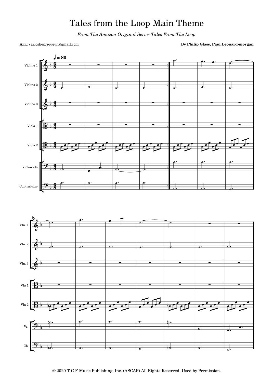 Tales From The Loop (arr. Carlos Henrique Laurindo Júnior)