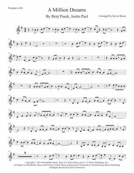 A Million Dreams (arr. Kevin Busse)