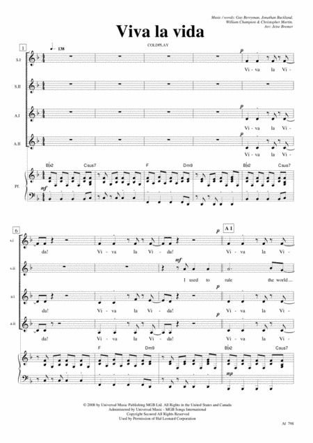 Viva La Vida (arr. Jetse Bremer)