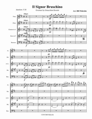 Il Signor Bruschino Overture (arr. Bill Malcolm)