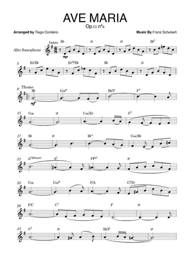 Ave Maria Op.52 nº6 (arr. Tiago Cordeiro)