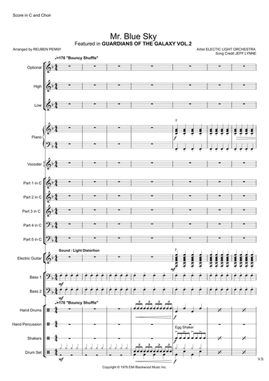 Mr. Blue Sky (arr. Reuben Penny)