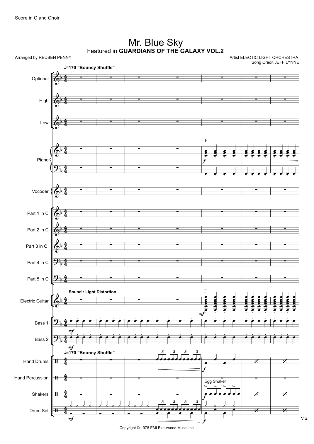 Mr. Blue Sky (arr. Reuben Penny)
