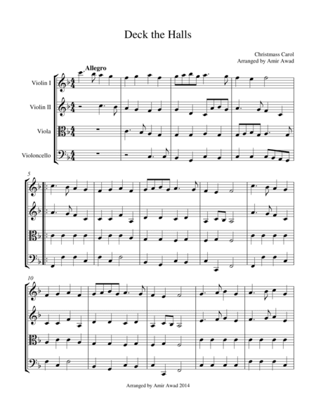 Deck the Halls (arr. Amir Awad)