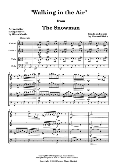 Walking In The Air (arr. Glenn Martin)