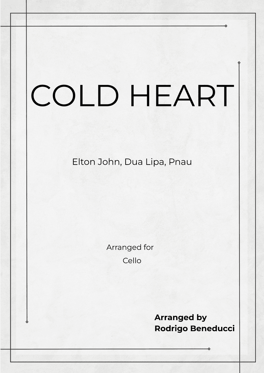 Cold Heart (pnau Remix) (arr. RODRIGO BENEDUCCI)