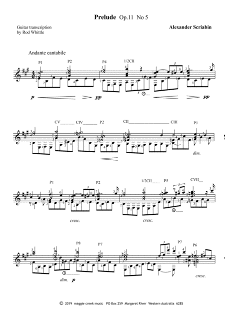 Prelude    Op.11   No 5 (arr. Rod Whittle)