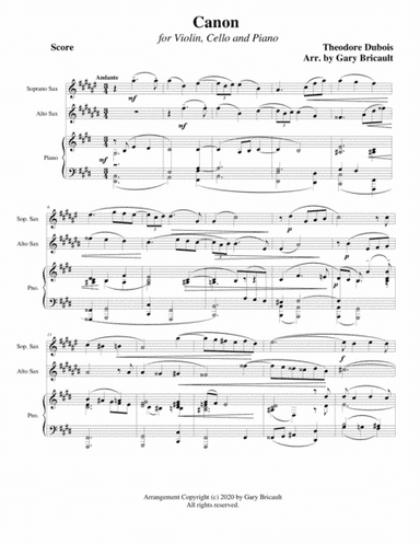 Canon (arr. Gary Bricault)
