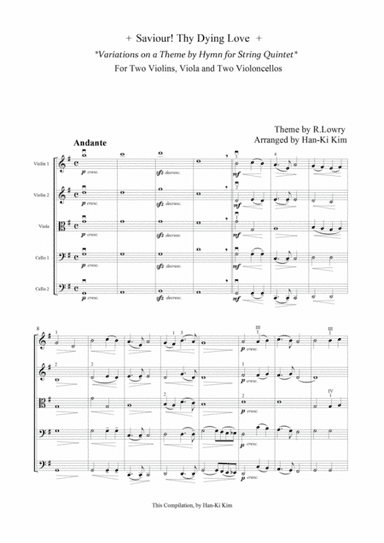 Saviour! Thy Dying Love (String Quintet) (arr. Han-Ki Kim)