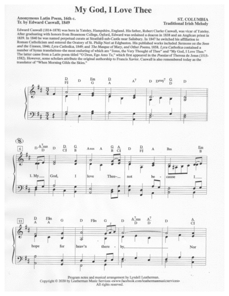 My God, I Love Thee (arr. Lyndell Leatherman)