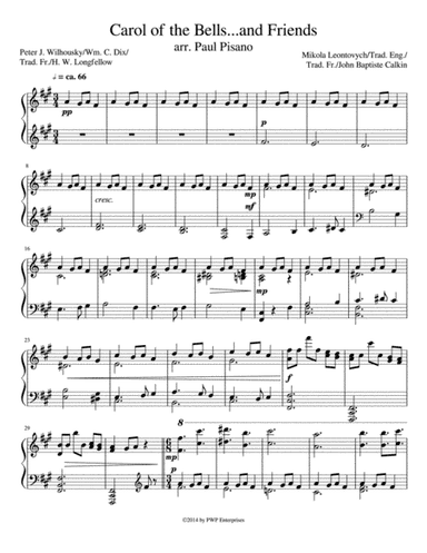 Carol of the Bells...and Friends (arr. Paul Pisano)
