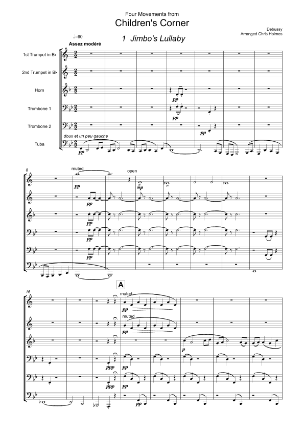 Four Movements from "Children's Corner" (arr. Chris Holmes)