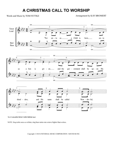 A Christmas Call To Worship (arr. Kay Bromert)