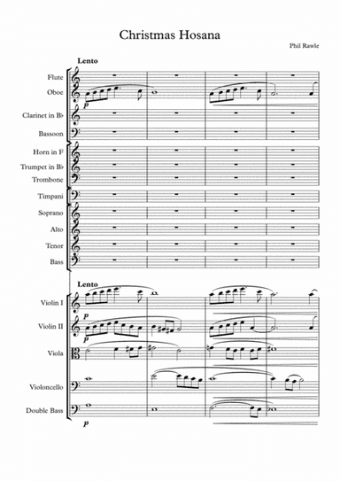 Christmas Hosana - choir and orchestra