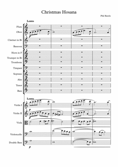 Christmas Hosana - choir and orchestra