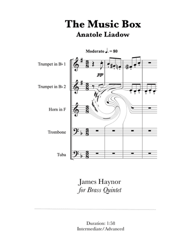 The Music Box for Brass Quintet (arr. James Haynor)