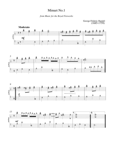 Handel - 3 easy piano pieces(Minuet No.1,Bouree,Gavotte) (arr. MPS)