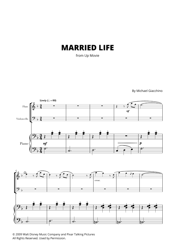Married Life (arr. Cadenza Editions)