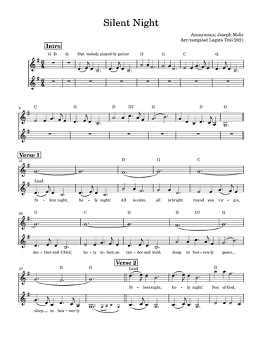 Silent Night (arr. Legato Trio)