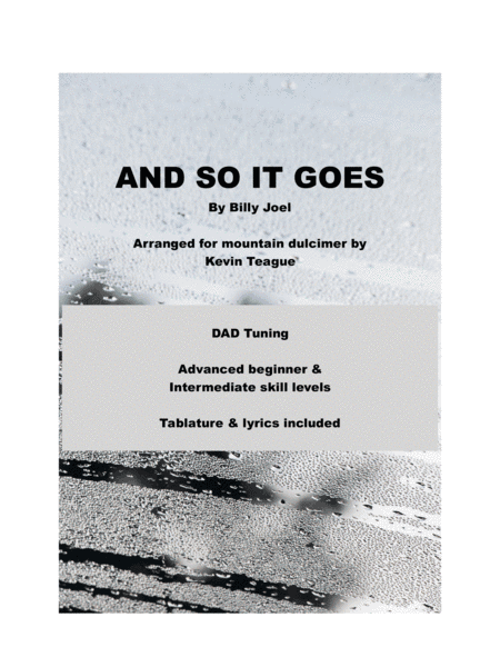 And So It Goes (arr. Kevin Teague)