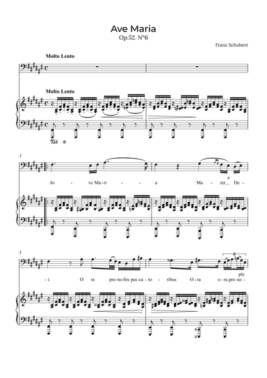 Ave Maria Schubert - Baritone in F# (arr. Alex Nunes Rodrigues)