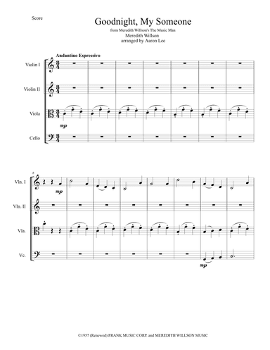 Goodnight, My Someone (arr. Aaron Lee)