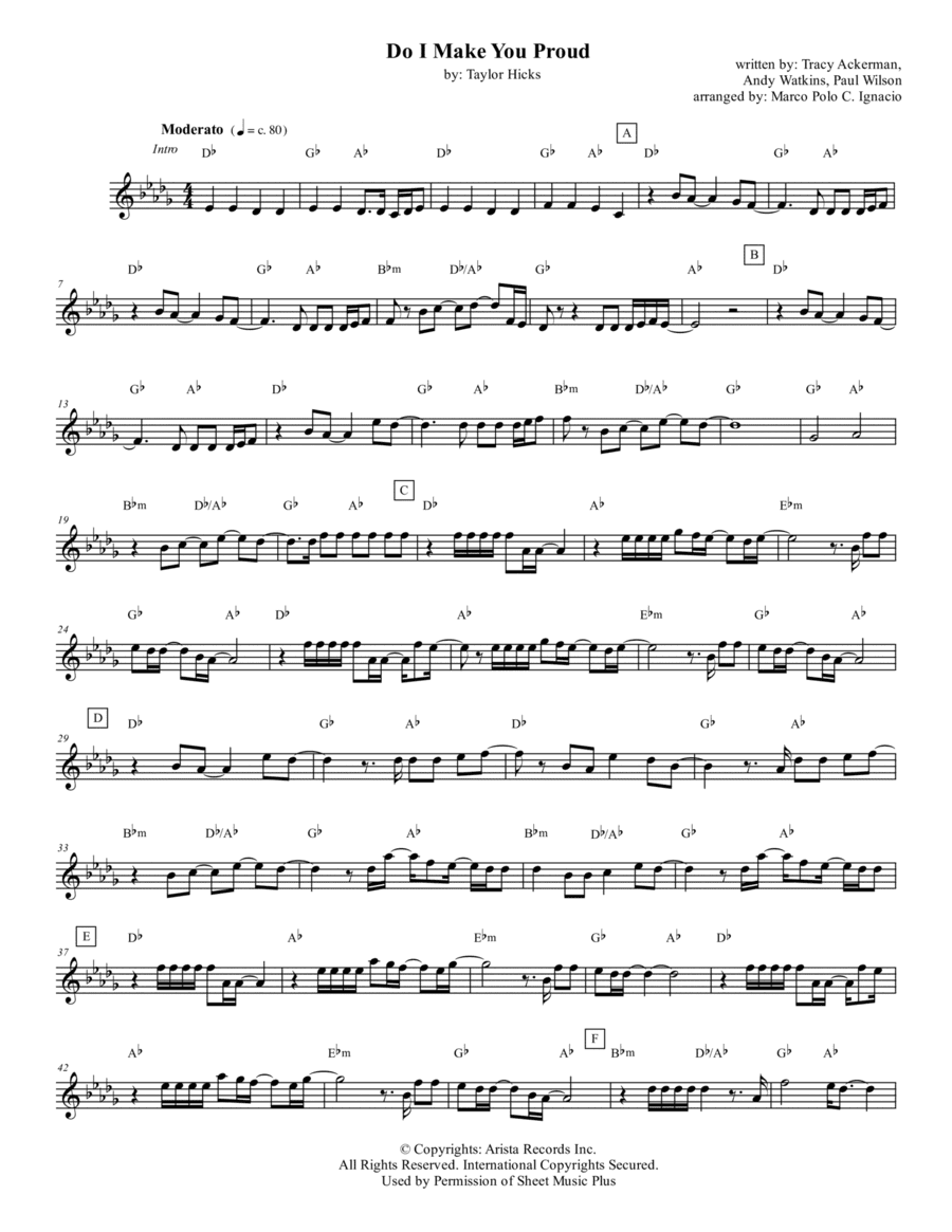 Do I Make You Proud (arr. Marco Polo C. Ignacio)