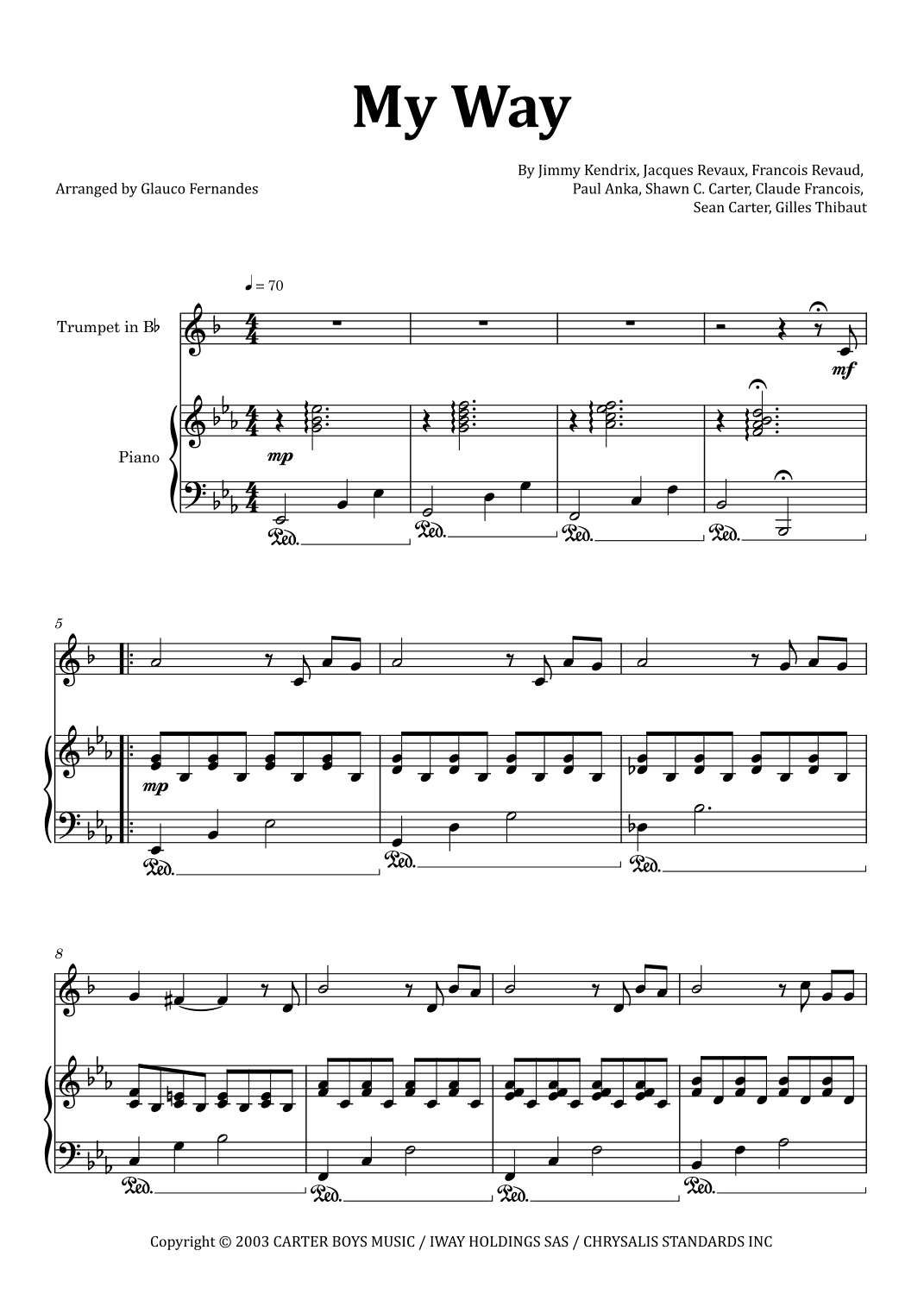 I Did It My Way (arr. Glauco Fernandes)