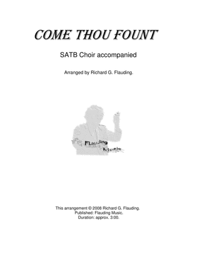 Come Thou Fount (Choir & Piano) (arr. Ric Flauding)